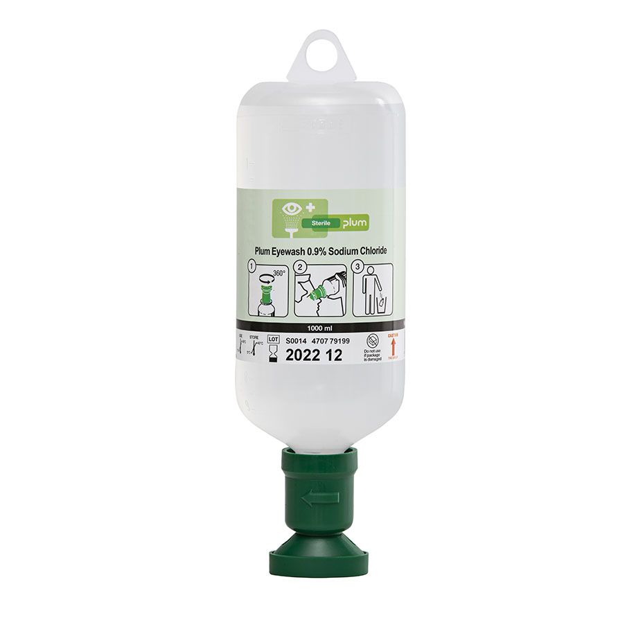 PLUM Plum Augenspülflasche 1000 ml (0,9 % Natriumchloridlösung)
